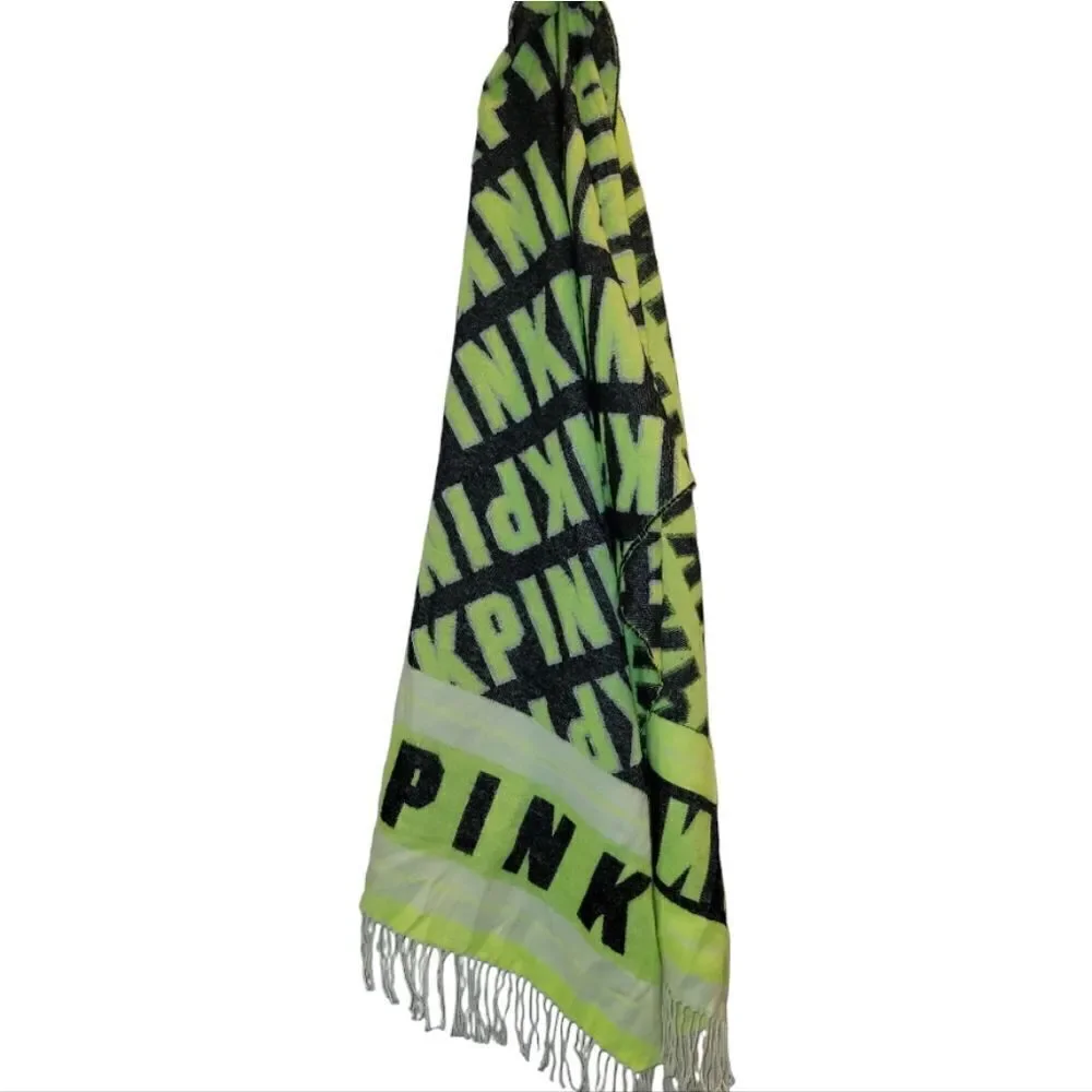 Victoria's Secret PINK Neon Citrus Oversized Blanket Scarf